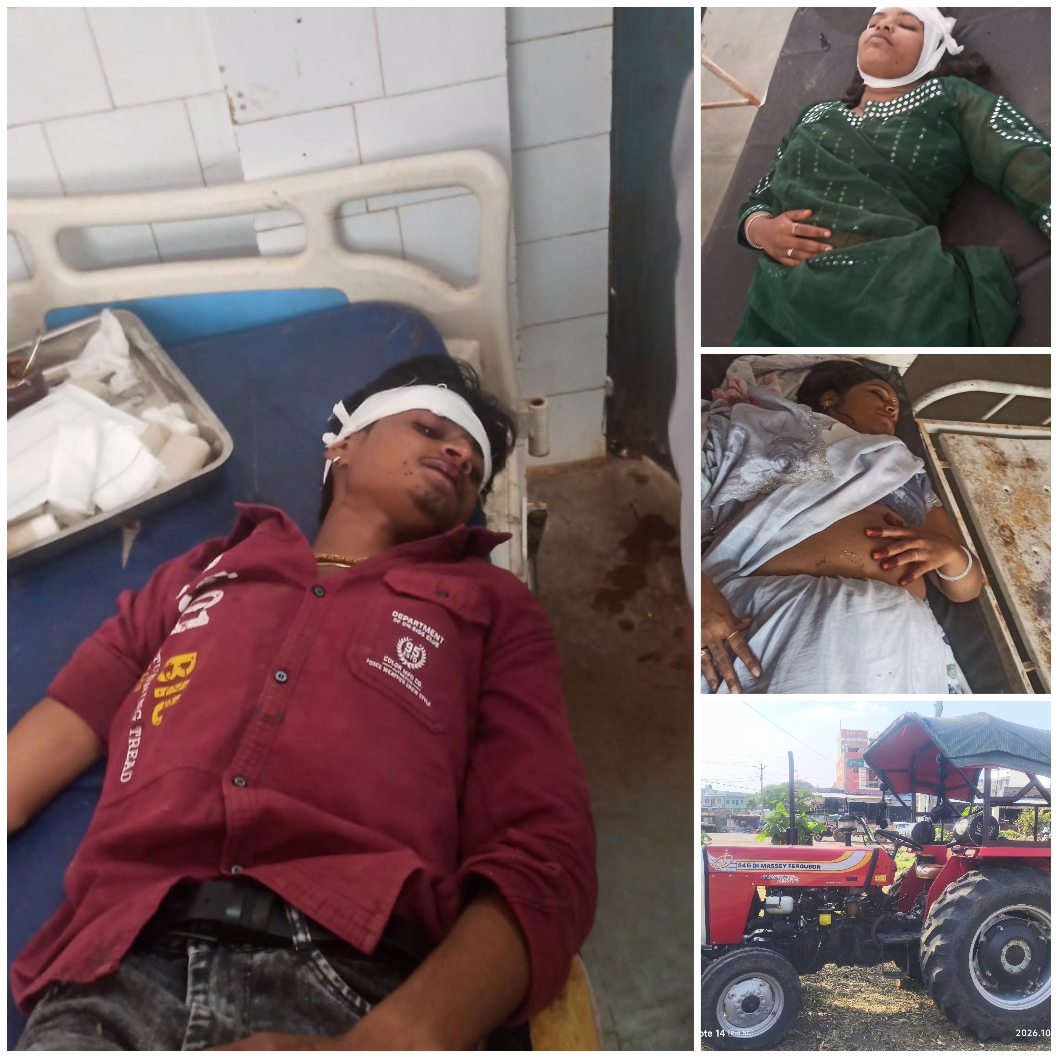 आनंदपुर में ट्रैक्टर-बाइक की टक्कर, तीन घायल  आनंदपुर पुलिस के मुताबिक हिंदुस्तान पेट्रोल पंप के पास हादसा; गंभीर घायल सूरज उर्फ विकास का भोपाल में इलाज जारी, ट्रैक्टर छोड़कर चालक फरार