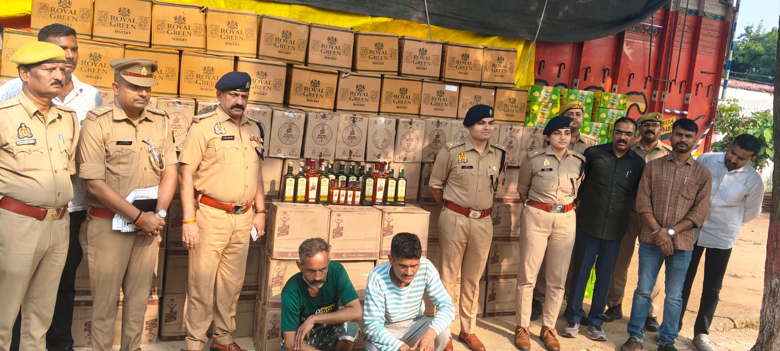 ऑपरेशन शुद्धि के तहत सोनभद्र पुलिस की बड़ी कार्रवाई, 93 लाख की अवैध शराब बरामद*