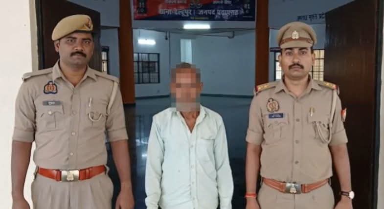 थाना देल्हूपुर पुलिस द्वारा 33 वर्ष पुराने मामले में न्यायालय से जारी गैर जमानती वारंट के संबंध में 01 वारण्टी अभियुक्त गिरफ्तार -